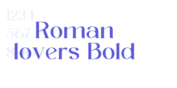 Roman lovers Bold font free