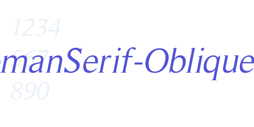 RomanSerif-Oblique-font-download