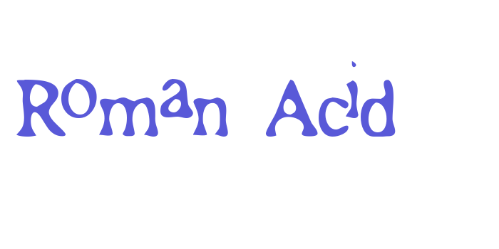 Roman Acid Font