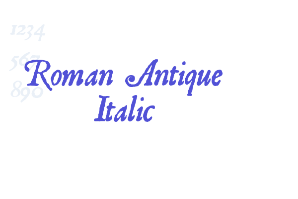 Roman Antique Italic
