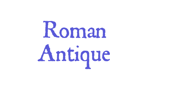 Roman Antique Font