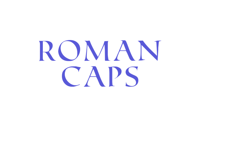 Roman Caps Font Download