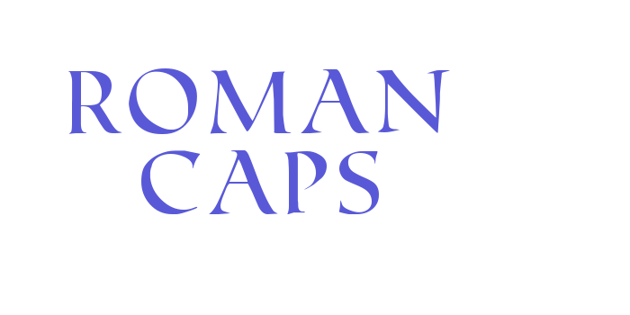 Roman Caps Font