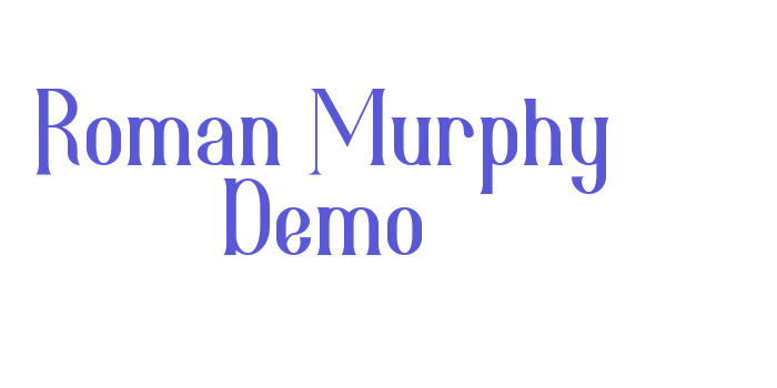 Roman Murphy Demo Font Download