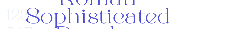 Roman Sophisticated Regular-font