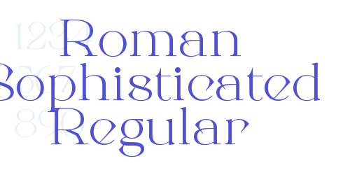 Roman Sophisticated Regular-font-download