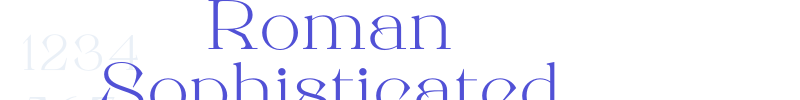 Roman Sophisticated-font