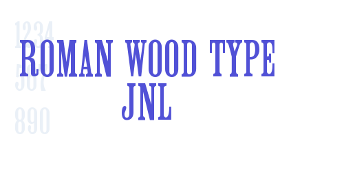 Roman Wood Type JNL-font-download
