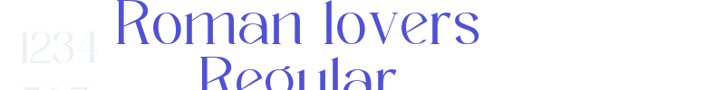 Roman lovers Regular-font