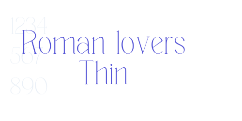 Roman lovers Thin-font-download