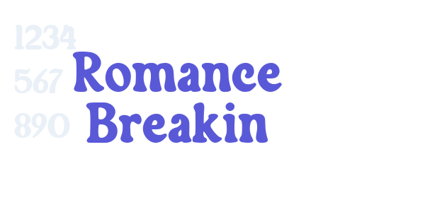 Romance Breakin font free