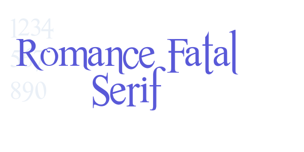 Romance Fatal Serif font free