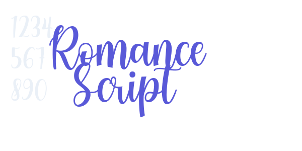 Romance Script font free