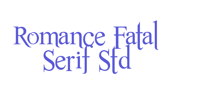 Romance Fatal Serif Std Font Download