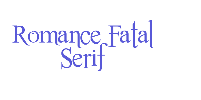 Romance Fatal Serif Font Download