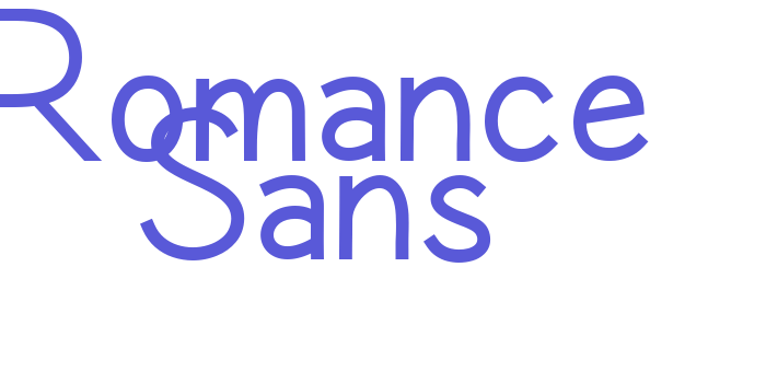 Romance Sans Font