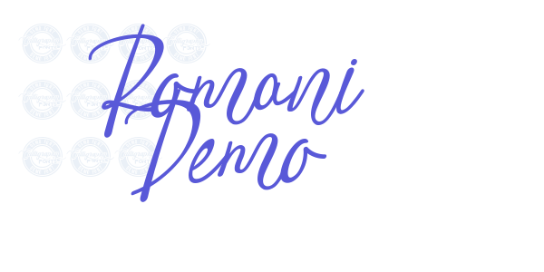 Romani Demo font free