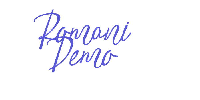 Romani Demo Font Download