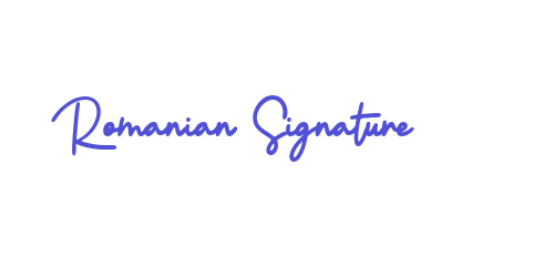 Romanian Signature-font-download