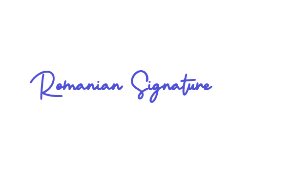 Romanian Signature