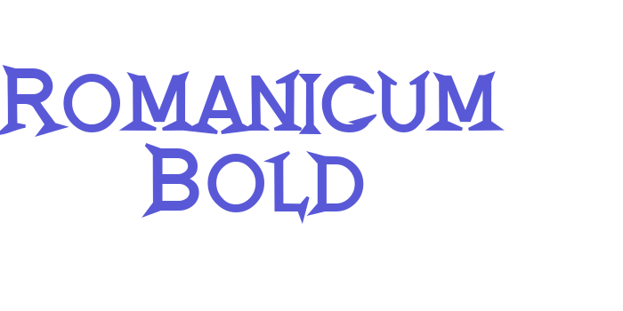 Romanicum Bold Font