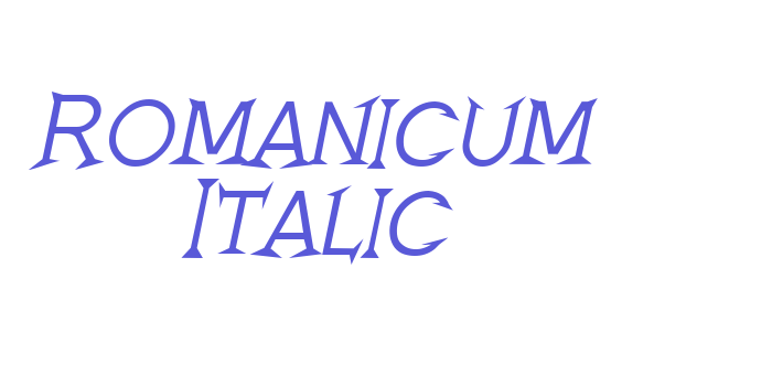 Romanicum Italic Font Download