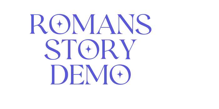 Romans Story Demo Font Download