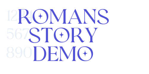 Romans Story Demo-font-download