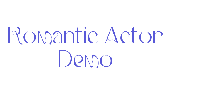 Romantic Actor Demo Font Download