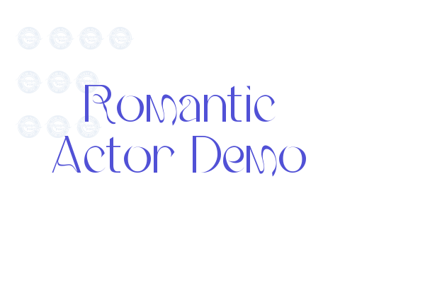 Romantic Actor Demo