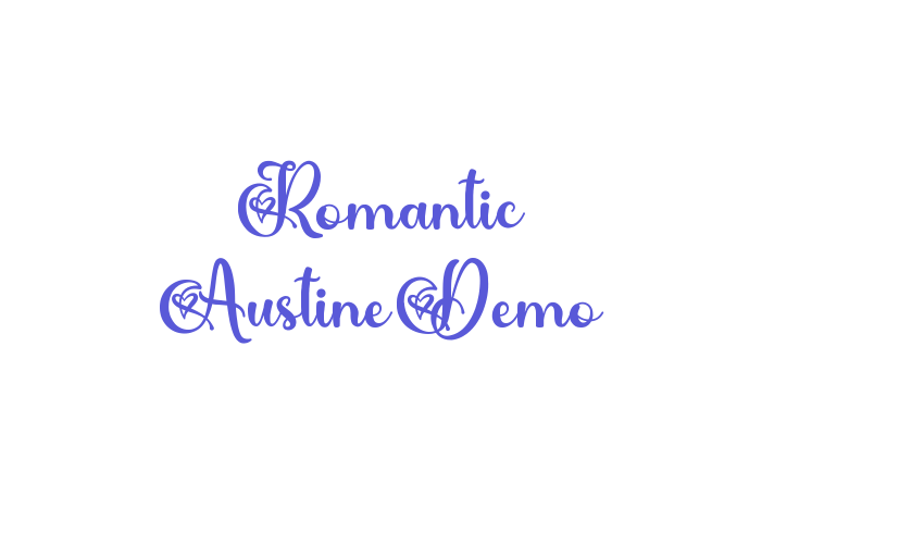 Romantic AustineDemo Font Download