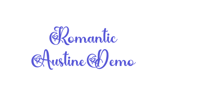 Romantic AustineDemo Font Download