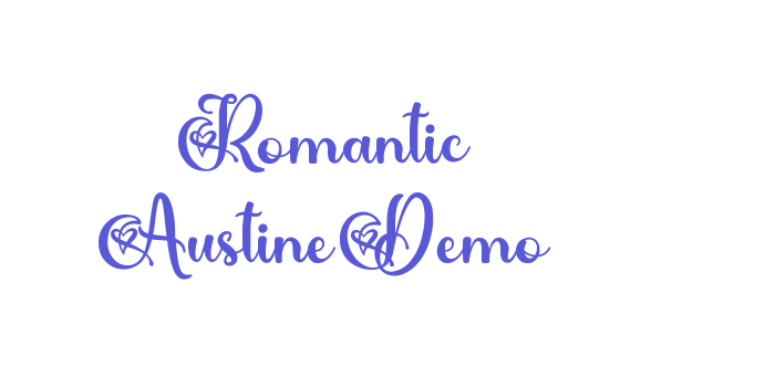 Romantic AustineDemo Font