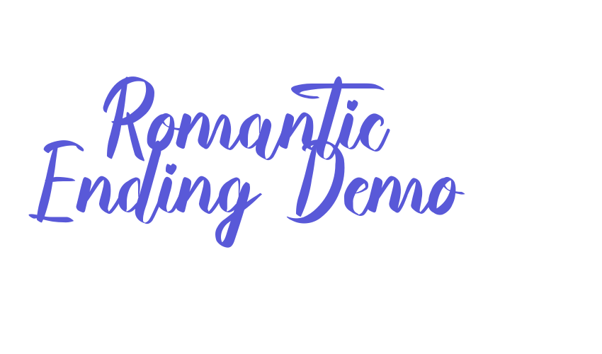 Romantic Ending Demo Font Download