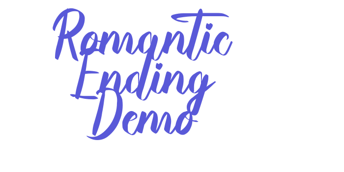 Romantic Ending Demo Font Download