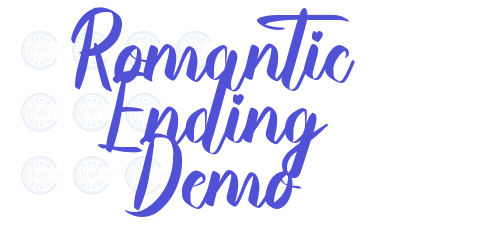 Romantic Ending Demo-font-download