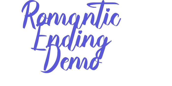 Romantic Ending Demo Font