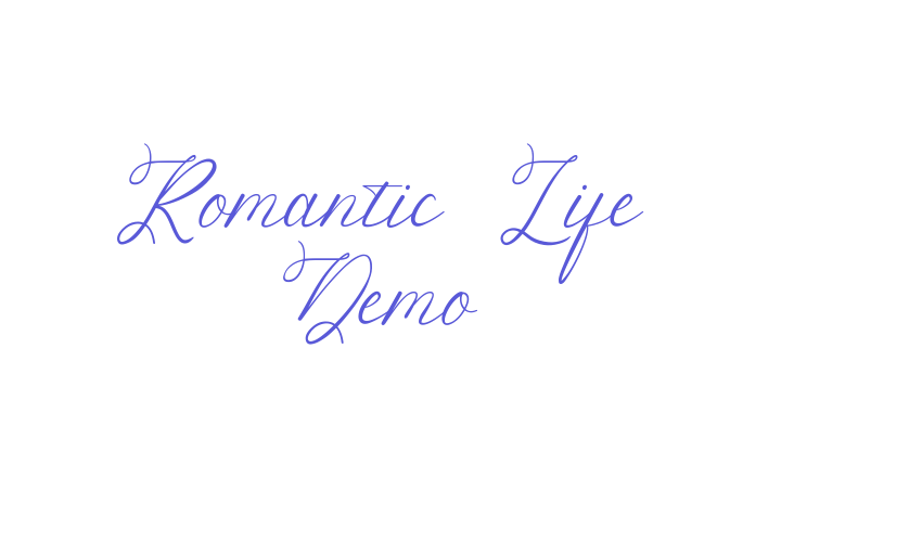 Romantic Life Demo Font Download