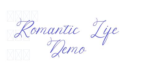 Romantic Life Demo-font-download