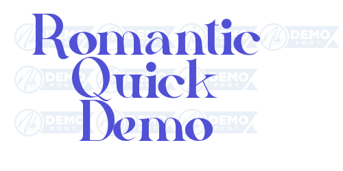 Romantic Quick Demo-font-download