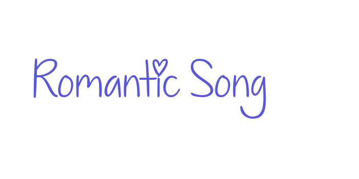 Romantic Song Font Download