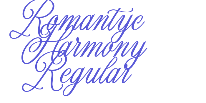 Romantyc Harmony Regular Font