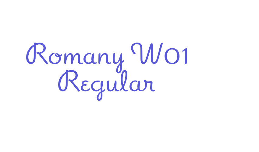 Romany W01 Regular Font