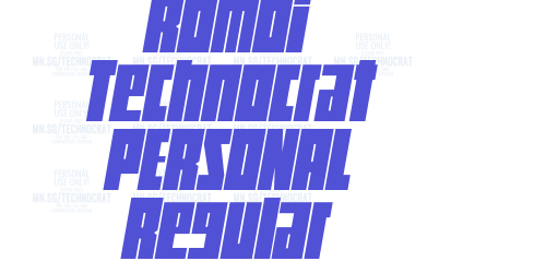Rombi Technocrat PERSONAL Regular-font-download