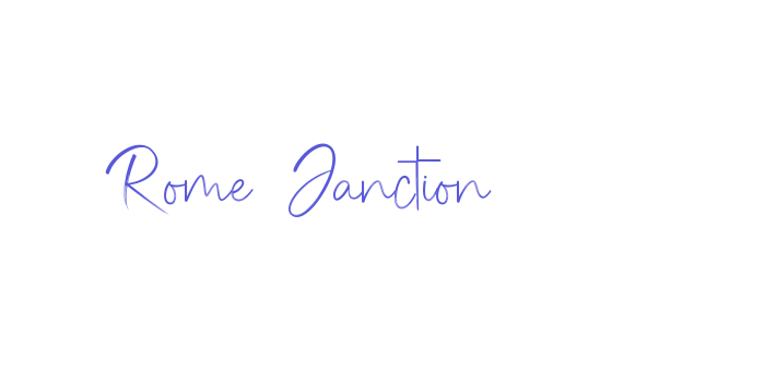 Rome Janction Font Download