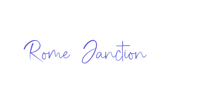 Rome Janction Font