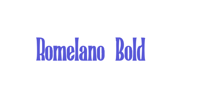 Romelano Bold Font