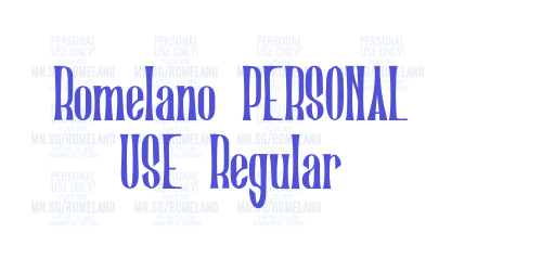 Romelano PERSONAL USE Regular-font-download