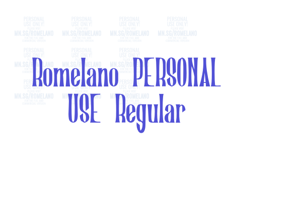 Romelano PERSONAL USE Regular