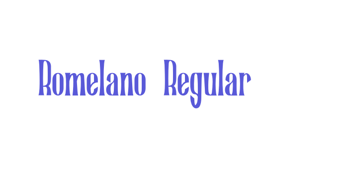 Romelano Regular Font